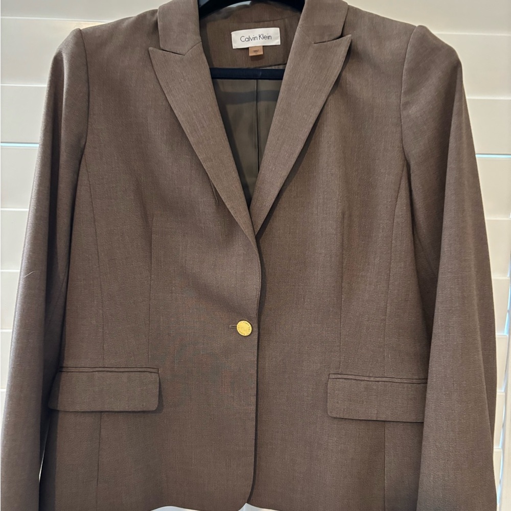 Calvin Klein Women's Brown Blazer
